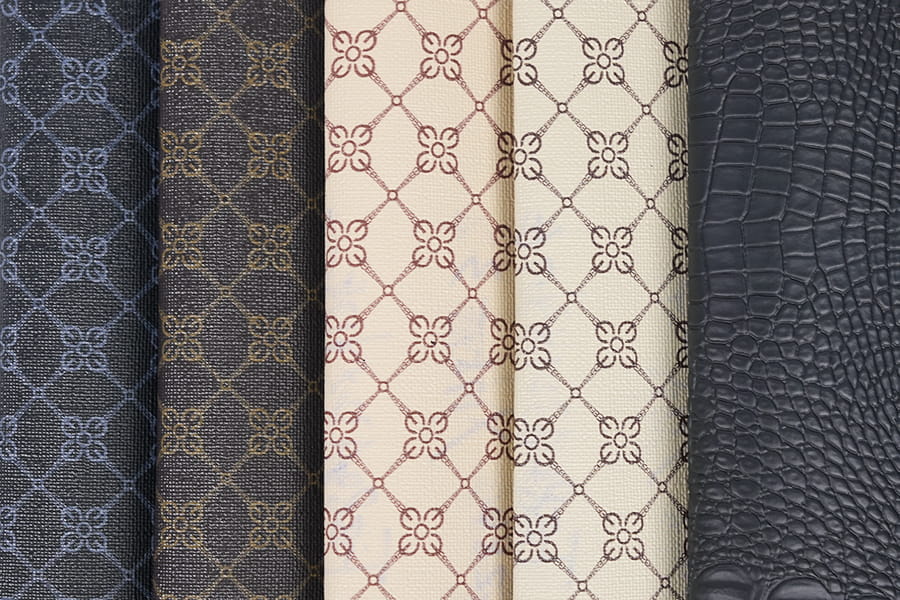 バッグやかばん用の軽量で傷に強い人工皮革